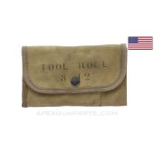 USGI M12 Tool & Spare Parts Roll, OD Canvas *Excellent*