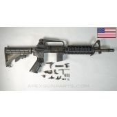 Colt M16A2 Commando Parts Kit, 11.5&quot; HBAR, Colt M16A2 Lower, 3-Round Burst, Knights Armament Quad Rail Handguard, No Carrier, .223/5.56  *Very Good*