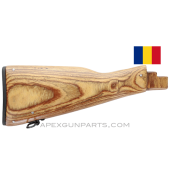 Romanian AK-47 Buttstock w/Hardware, Laminated Wood, Refinished, *Excellent*