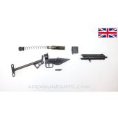 STEN MK 3 SMG Parts Set, Saw Cut Demil w/ 'T' Stock, Original Barrel, 9MM Luger *Very Good* 