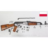 Polish KbK GN 60 Parts Kit, Solid Wood Grip & Stock, Markings on Stock, 7.62X39 *Very Good*
