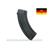 AK-47 30rd Steel Magazine, 7.62x39, East German, Blued, *Good to Very Good* 