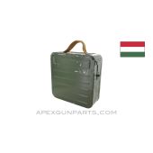 Hungarian PKM Ammo Can, With 250rd Belt, Aluminium, Green, *Good* 