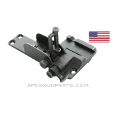 Browning M2 .50 Cal. Rear Sight Assembly, Early Model with Side Scope Base, *Fair* Sold *As Is*