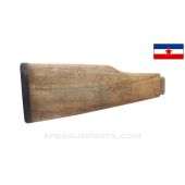 Yugoslavian M70 Buttstock, Elm Wood, Shopworn, Unfinished, *NOS*