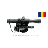 POSP LPS 4x6 Scope 4 Power, PSL Mount, 7.62X54R Reticle, Black *Fair* Sold *As Is*