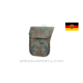 East German AK-47 Magazine Pouch, 2-Cell, Splotch Pattern, Canvas, *Good* 