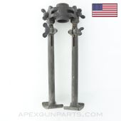 1918A2 BAR Bipod, Cast Head, w/ Late Style Legs, Parkerized *Excellent* 