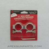 Simmons Scope Mount, Medium, Aluminum, Silver *NEW* 