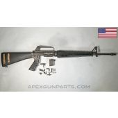 Colt Armalite Model 01 AR15 / M16A1 Parts Kit, 20" Barrel, Triangle Handguards, A2 Stock & Pistol Grip, .223mm *Good*