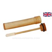 British Weapons Oil Bottle, Clear Plastic *Good*