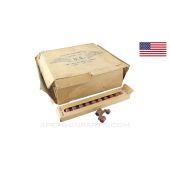 Vickers Machine Gun M1915 Metallic Belt Links, .30cal, Box Of 250 *NOS Links, Cardboard Outer Box is FAIR* 