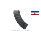 AK-47 Magazine w/Bolt Hold Open, 30rd Steel, Yugoslavian, *Good*