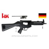 H&K MP5 Parts Kit, 8.5" BBL, 3 Position Lower (S, E, F), Polymer Fixed Stock, Picatinny Scope & Acc. Rails, 9mm, *Very Good* 