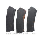 East German AK-74 30rd Magazine, Polymer, Painted Black, Polish Import, 5.45x39 *Good*
