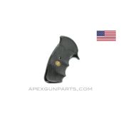 Ruger Police Service Six Pachmayr Gripper Square Butt, Open Back, .38, Rubber, *Good*