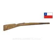 Chilean M93 / M95 Mauser Carbine Stock, 34", No Parts Fitted, Chipped/Cracked, Wood *Fair*