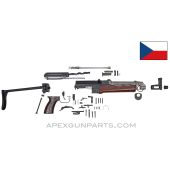 Czech VZ-58-V Side Folder Parts Kit , Stripped Upper Handguard, Mixed Finish, 7.62x39 *Good* 