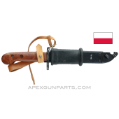 Polish Type 2 AKM / AK-47 Bayonet, Orange, Matching, *Good* 