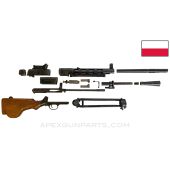 Polish DP-28 Parts Set with Bi-pod, Torch Cut Receiver and Barrel, Matching, 7.62x54R *Good/Rust Spots* ONE-OFF