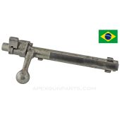 Brazilian 1908/34 Intermediate Length Mauser Bolt, Complete, Turned Down Bolt Handle, *Good* 
