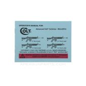 Colt Monolithic Advanced Carbine Operator's Manual, Paperback *NEW* 