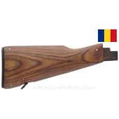 Romanian AK-47 / AKM Laminated Buttstock, Wooden, With Hardware, Blemished *Refinished*