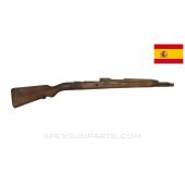 Spanish M43 Mauser Stock Set, 38", No Barrel Band Spring & Bayonet Lug, Cracked *Good*