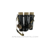 81mm Mortar Round Storage Tubes, Black, *Good* 