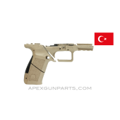 Canik TP9 SA Pistol Frame, Stripped, Saw Cut, Desert Tan Polymer, Sold *As Is* 
