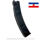 Yugoslavian M56 Magazine, 32rd, Steel, Blued, 7.62x25, *Good* 