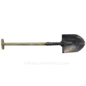 WWII T-Handle Entrenching Shovel, Wood, Heavy Use *Good* 