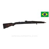 Brazilian VZ-24 Mauser Stock Set, Complete, Cracked, Czech BRNO Made, 38", *Good*