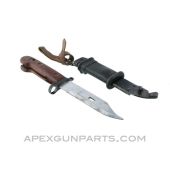 Polish Type 2 AKM/ AK-47 Bayonet, Orange, Non-Matching, *Good* 