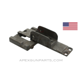 Browning M2 .50 Cal. Rear Sight Base, Stripped, Early Style w/ Scope Base, Bead Blasted, *Good* 