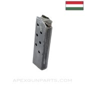 Hungarian FEG 37 Pistol Magazine, 7rd, Broken Finger Extension, 7.65mm