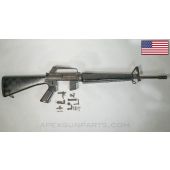 Colt 614 M16A1 Parts Kit, 20" Barrel, Triangle Handguards, A1 Birdcage, Stock & Pistol Grip, 5.56mm *Good*