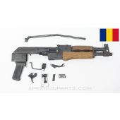 Romanian Draco AK Pistol Parts Kit, Original Barrel, Numbers Matching, Modified Carrier, 7.62x39