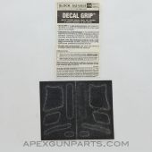 Aftermarket Decal Grip Enhancer Glock 26 w/ Finger Grooves, Decal Grip G16-FG *NEW*