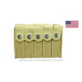 Thompson SMG 5 (20rd) Magazine Divided Pouch, Canvas *Very Good* 