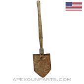 M1943 USGI Folding Entrenching Tool / Shovel, Wood Handle *Poor* 