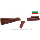 Bulgarian AK-74 Stock Set, Wood, Painted *Good*