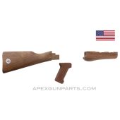 WASR-10 / AK-47 Century Arms 50th Anniversary Stock Set, Walnut, With Medallion, US Made 922(r)  *NOS* 