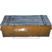 Thompson 1928A1 Wood Storage Crate, T3, OD Green, *Fair*, Sold *As Is* 