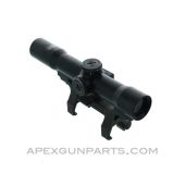 German 4X FERO Z-24 Rifle Scope, Fits HK91 / HKG3, 7.62X51, *Good*