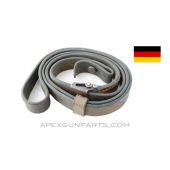 MP-40 Sling, Brown Leather w/Keeper &amp; Button, WWII, *Good* 