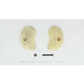 Derringer Grip Set, w/ Grip Screw, Polymer, Ivory Color *Good*