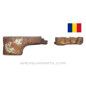 Romanian RPK Clubfoot Stock and Lower Handguard *Fair*