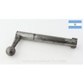 M1891 Argentine Mauser Bolt Body w/ Extractor, Straight Handle, Stripped, In The White, 7.65X53 *Very Good*