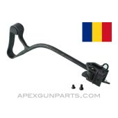 Romanian AKM Side Folding Stock Assembly with Screws, Lever Type, Blued, 7.62x39, *NEW* 